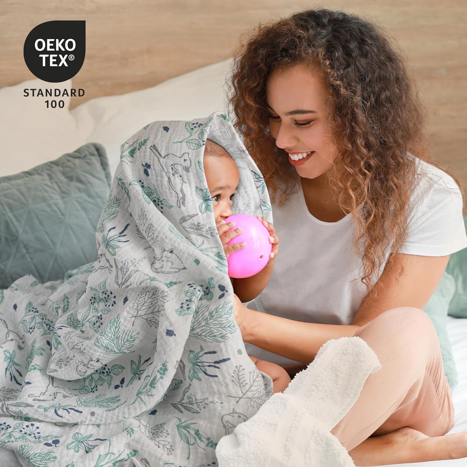 Thumbnail 2 de Soarwg Kids Musselin Pucktücher 3er-Set (95 x 100 cm) für Neugeborene