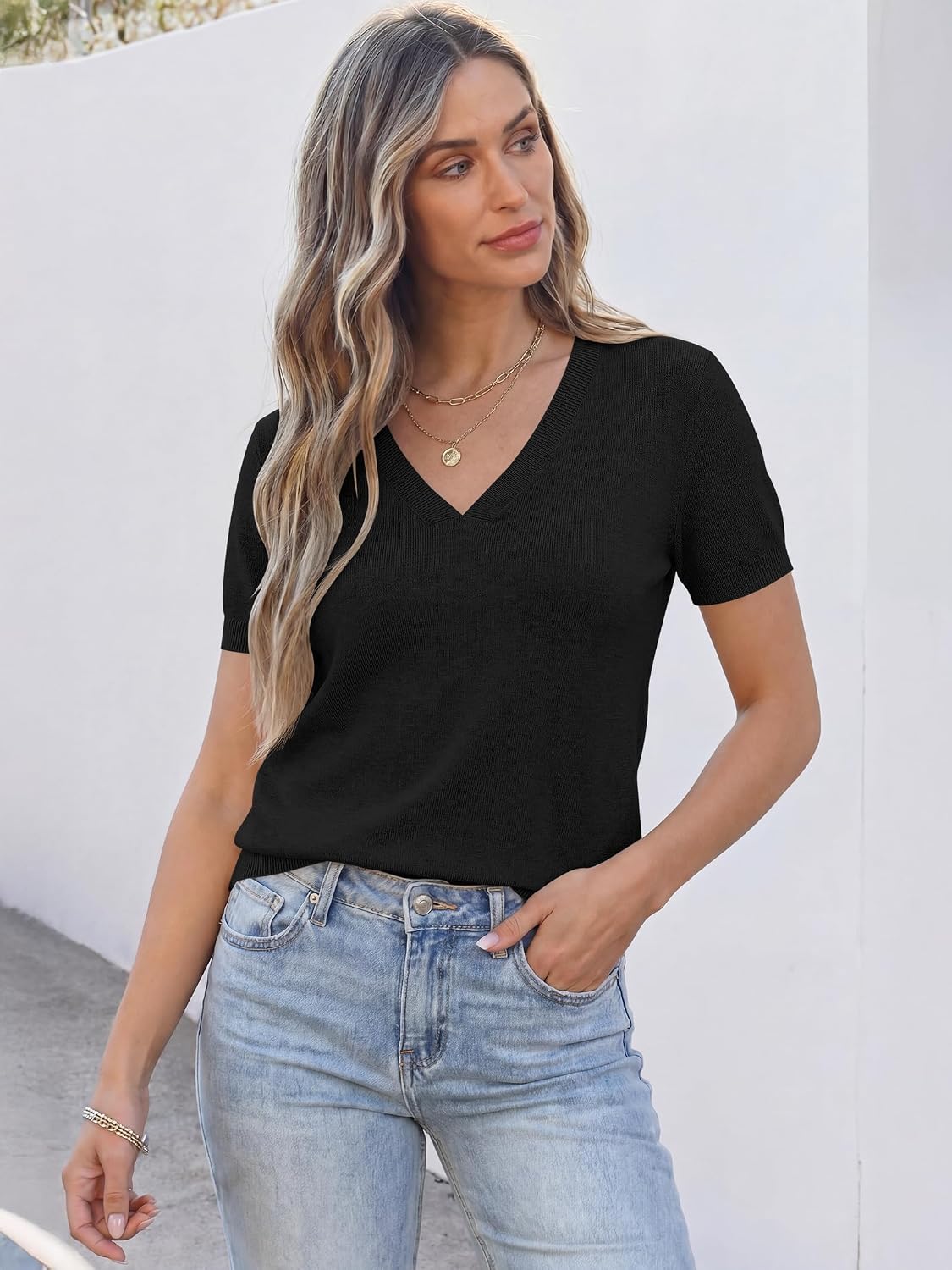 Thumbnail 2 de ANRABESS Women's Sweater Top, Wool Blend