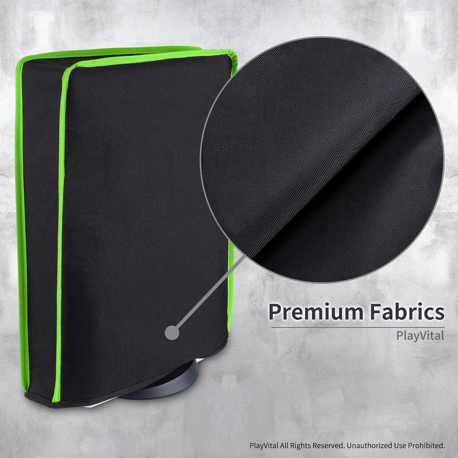 Detalle de playvital Dust Cover for PS5: Waterproof, Anti-Scratch Protection for Digital and Disc Editions (Blue Flame)