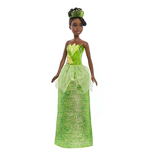 Detalle 2 de Mattel Disney Princess Tiana: Muñeca de Moda con Vestido Clásico