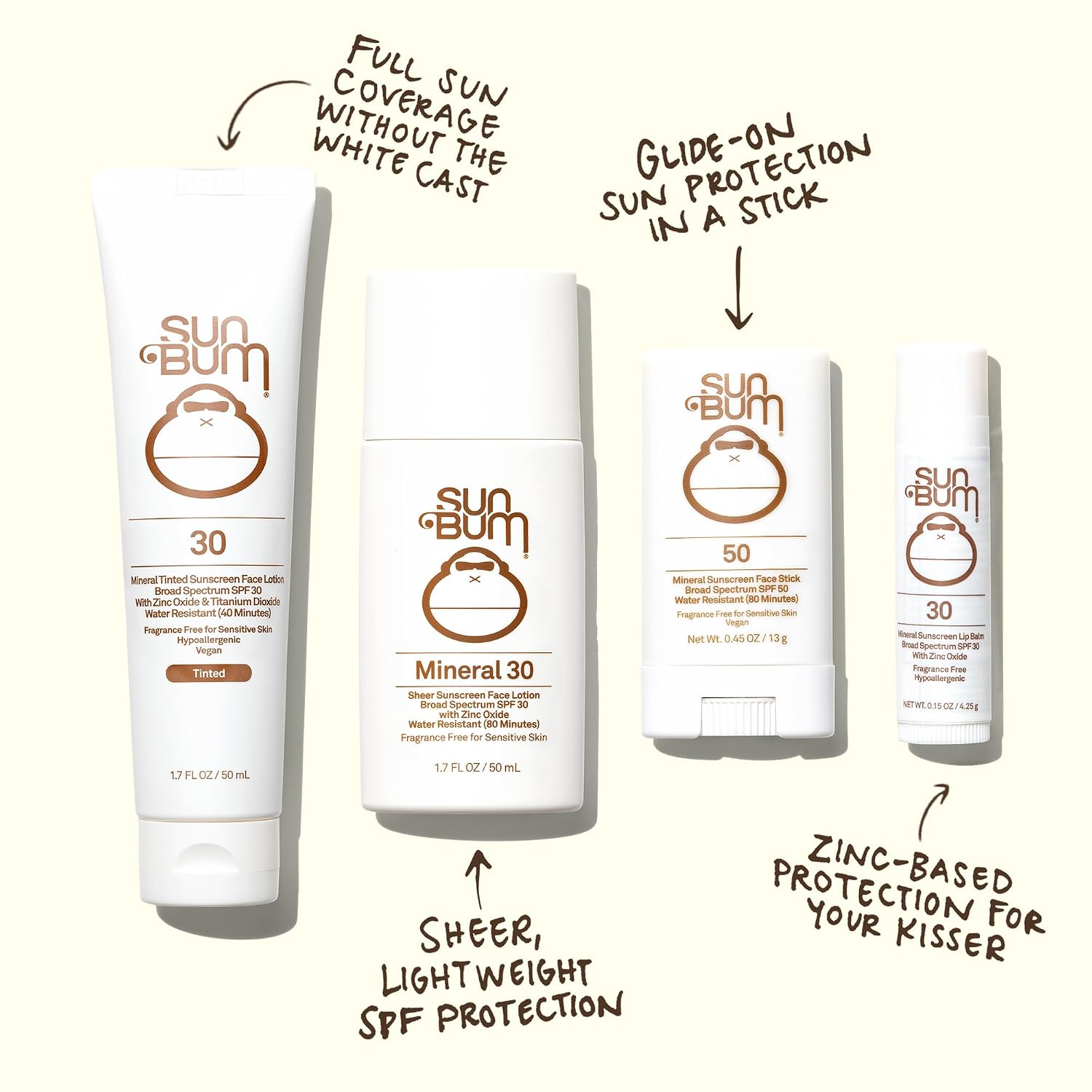 Thumbnail 3 de Sun Bum Mineral SPF 30 Tinted Face Sunscreen 1.7 oz