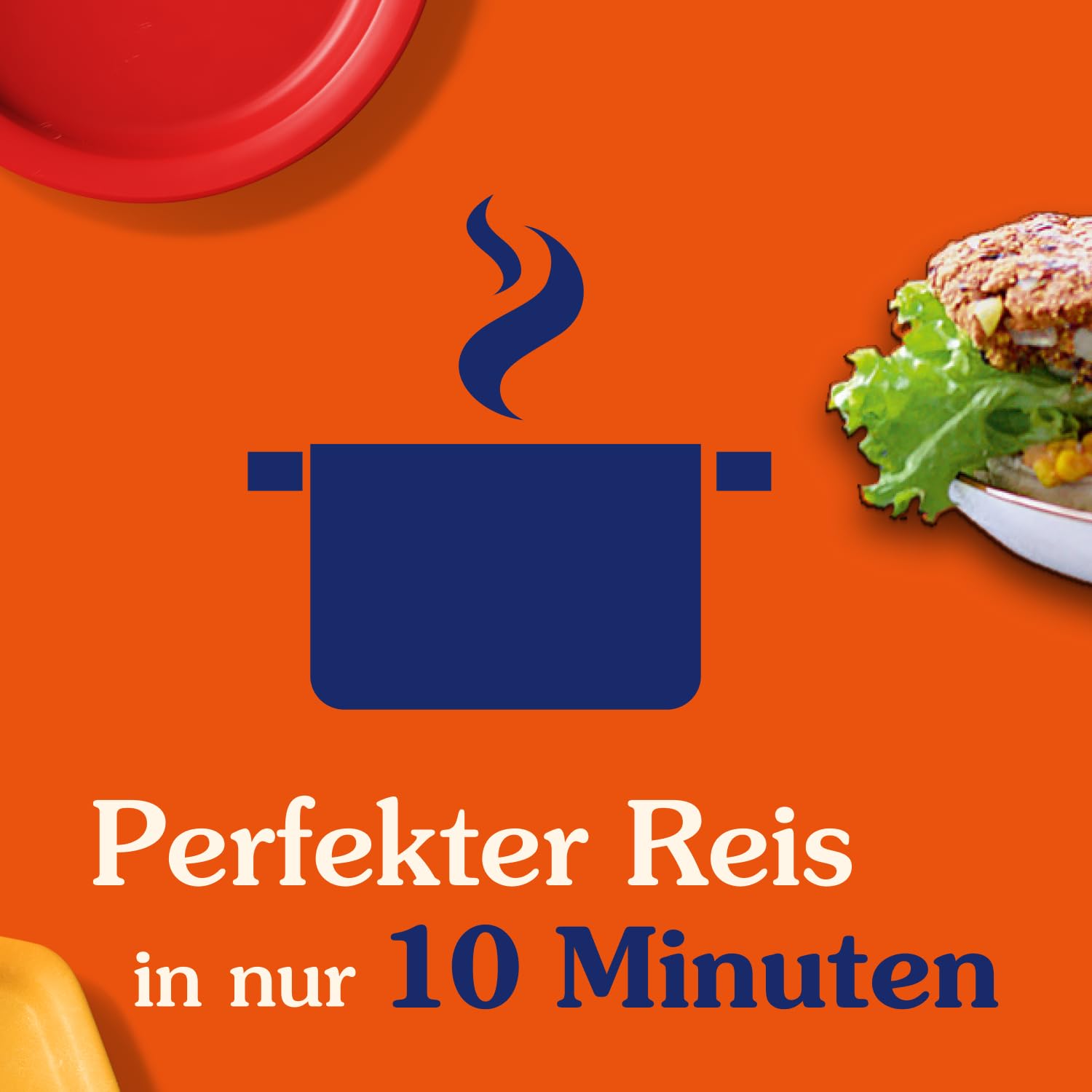 Detalle de BEN'S ORIGINAL Natur-Reis im Kochbeutel 9x500g – glutenfrei und schnell zubereitet