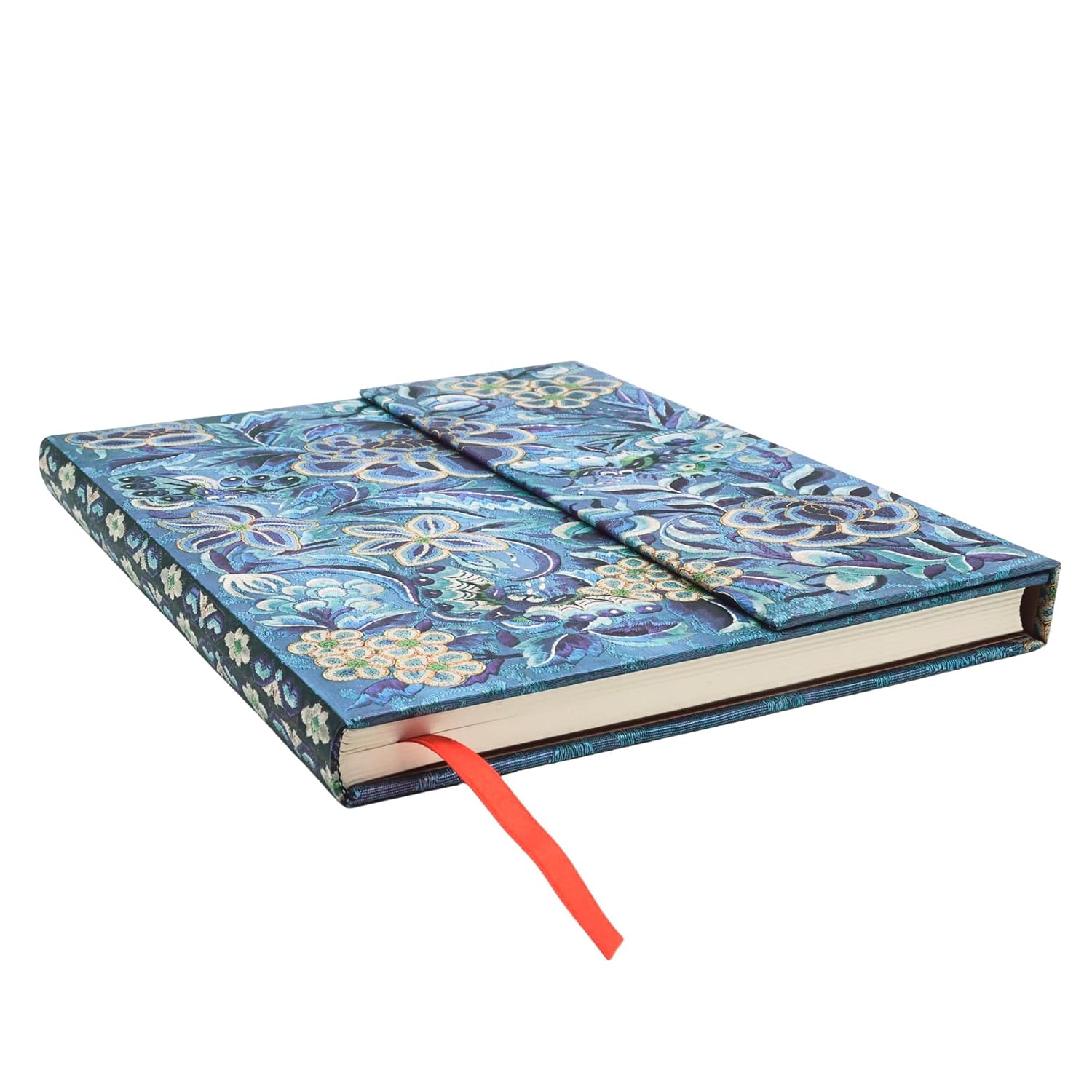 Detalle de Paperblanks Saule Bleu Ultra anteckningsbok, olinjerad, 144 sidor