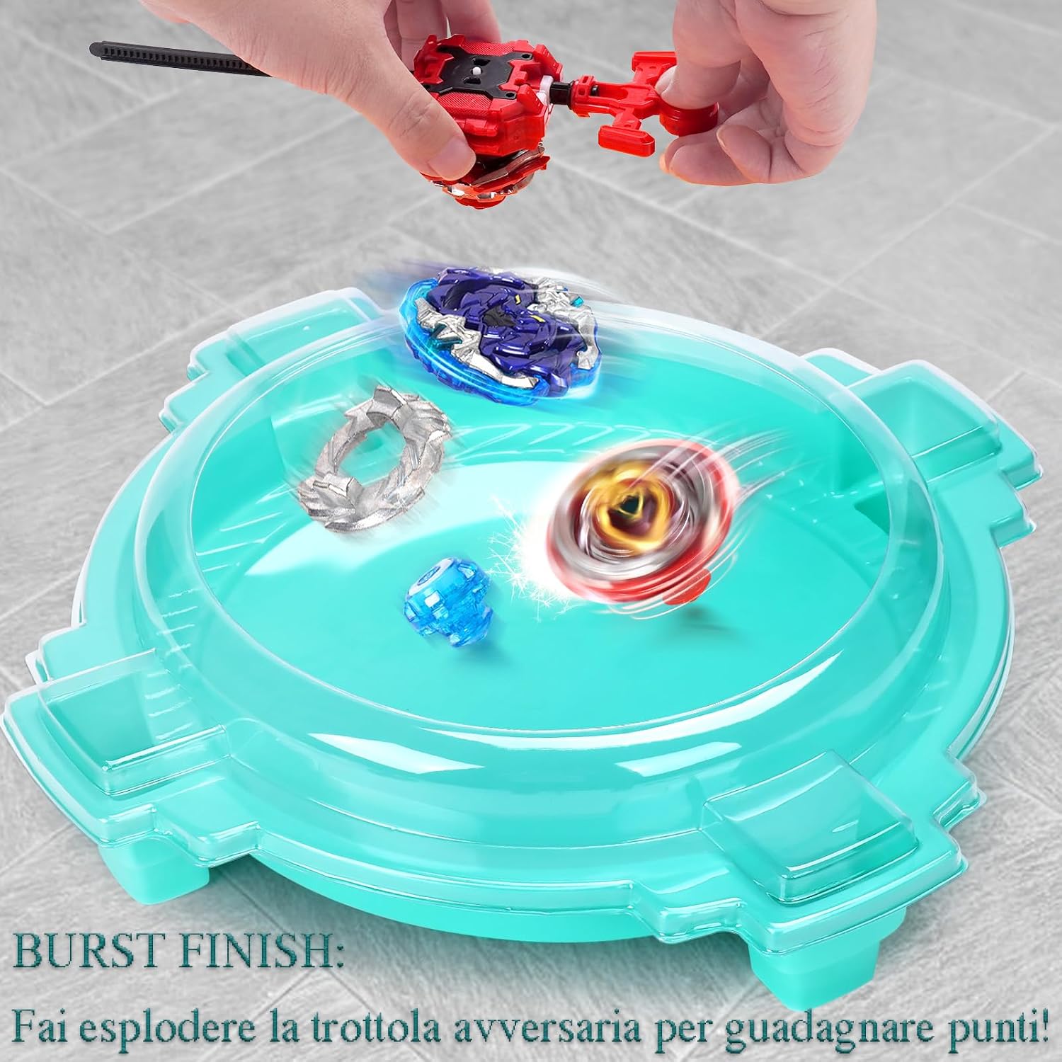 Thumbnail 2 de Battling Top Burst set arena 6 trottole