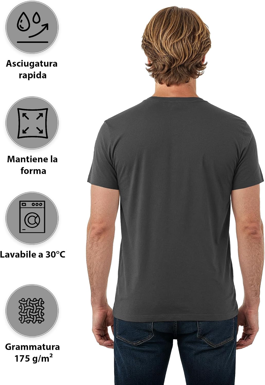 Thumbnail 4 de ALPIDEX T-Shirt Magliette da Uomo 5 pezzi
