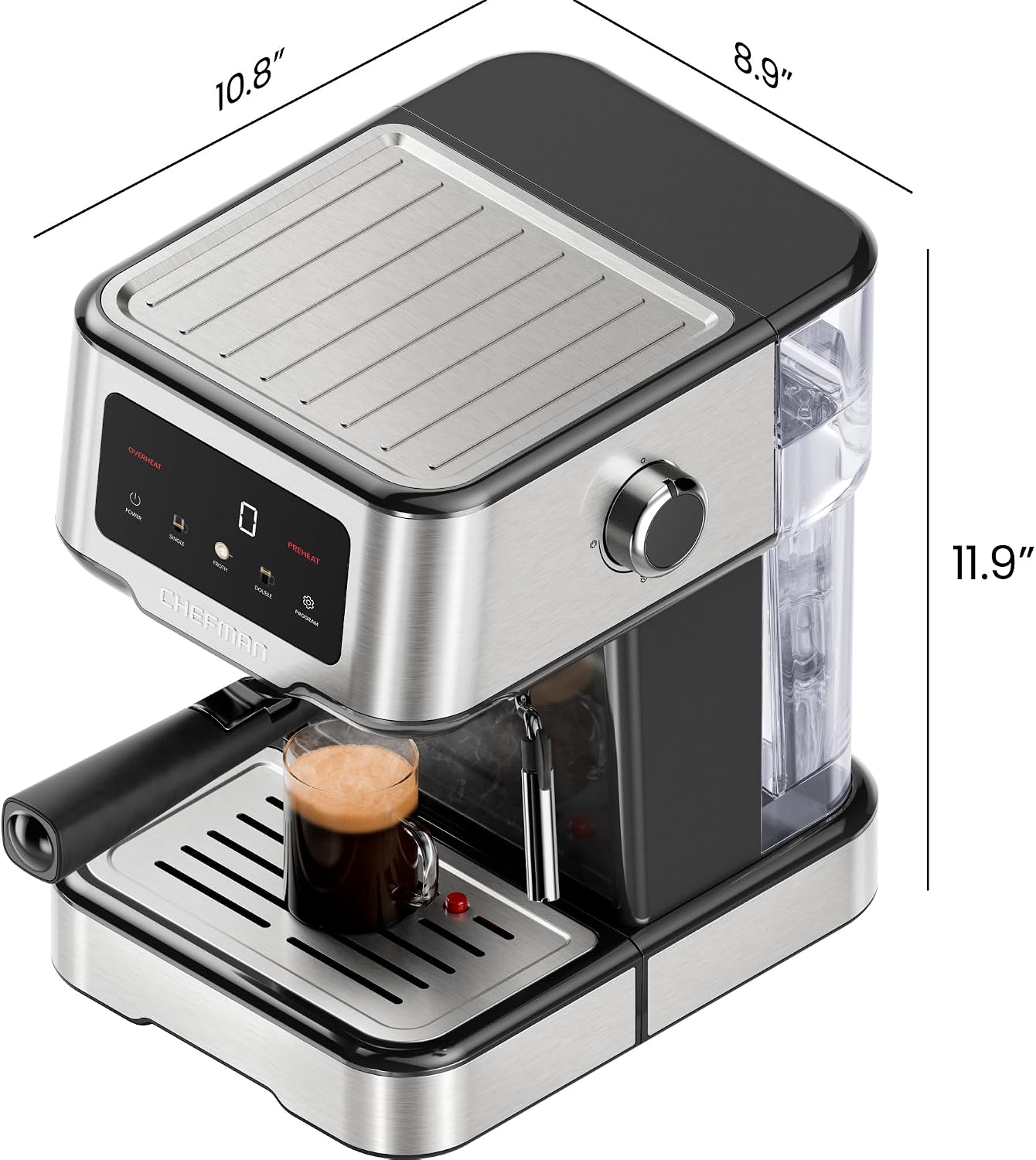 Thumbnail 6 de Chefman CraftBrew Espresso Machine 1.5L