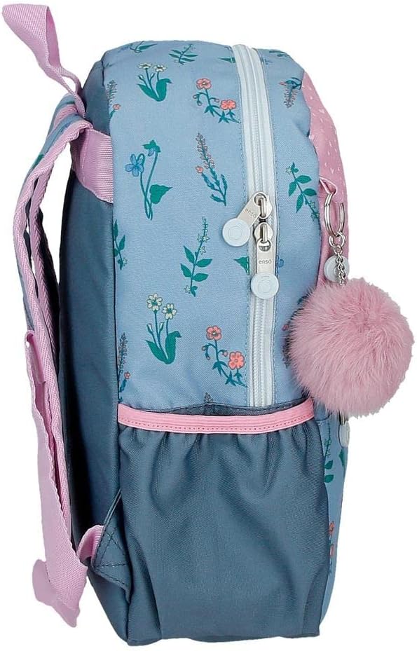 Detalle de Enso We Love Flowers Mochila Preescolar Rosa 🌸 25x32x12 cm