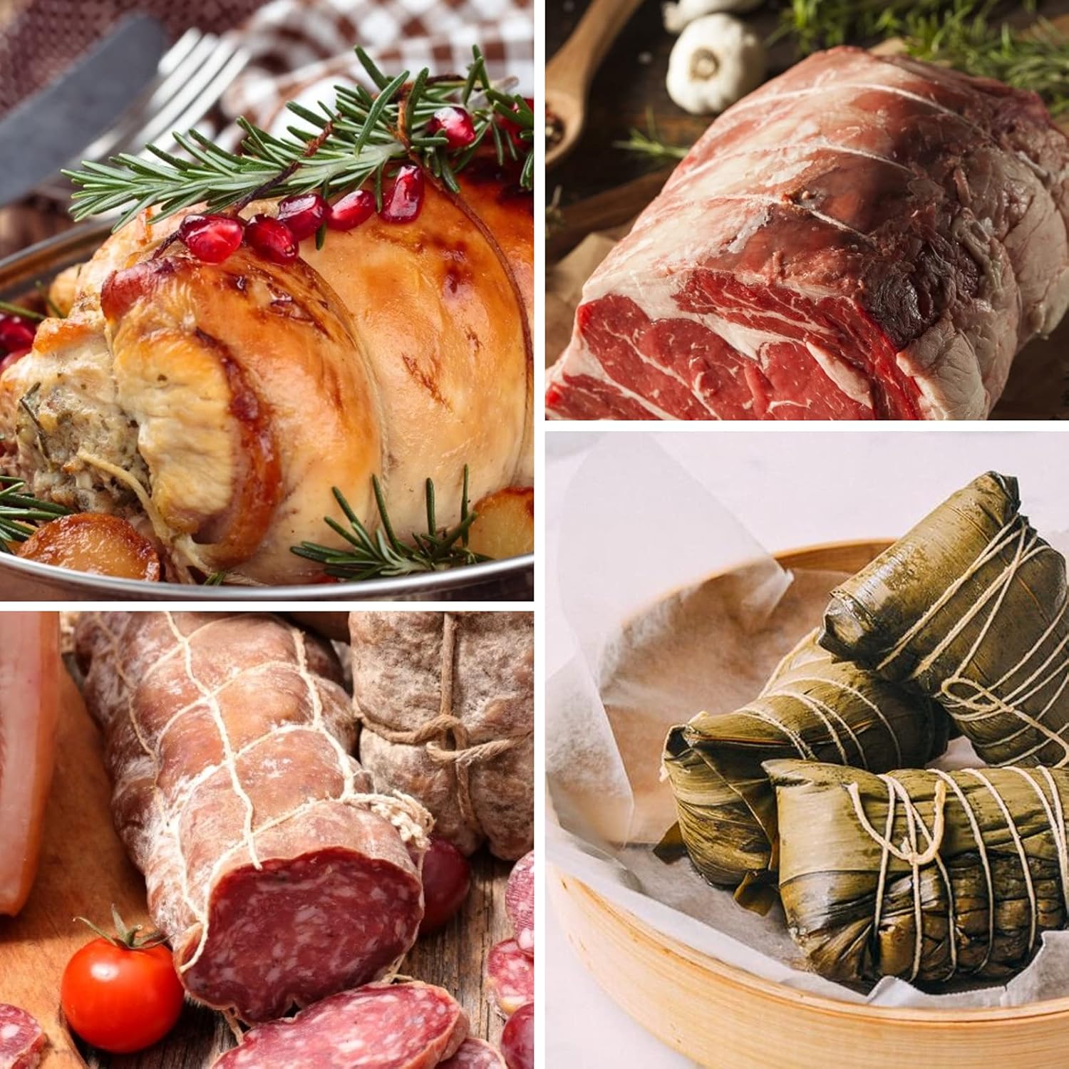 Thumbnail 4 de G2PLUS Weiß Bäcker Bindfäden aus 100% Baumwolle (2 mm), 100 m – Bastel- und Dekokordel für DIY & Garten