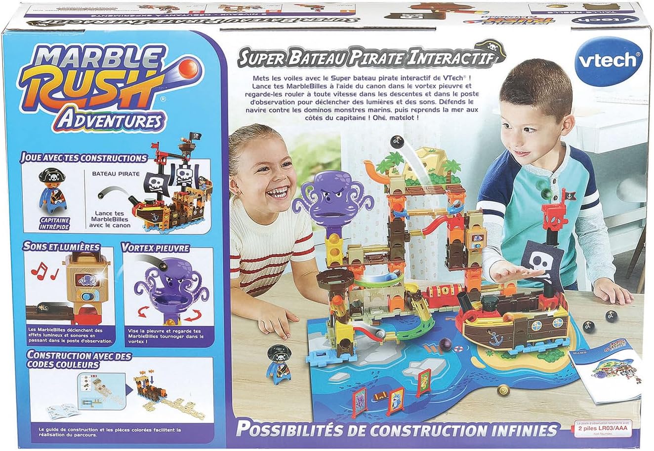 Thumbnail 6 de VTech Marble Rush Adventures interactief piratenschip van kunststof