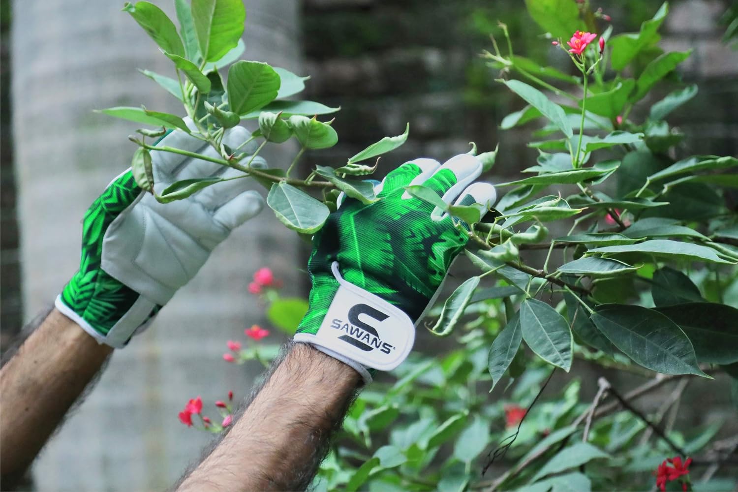 Detalle 2 de Leather Gardening Gloves Goatskin for Gardeners, Thorn Proof Short Length L
