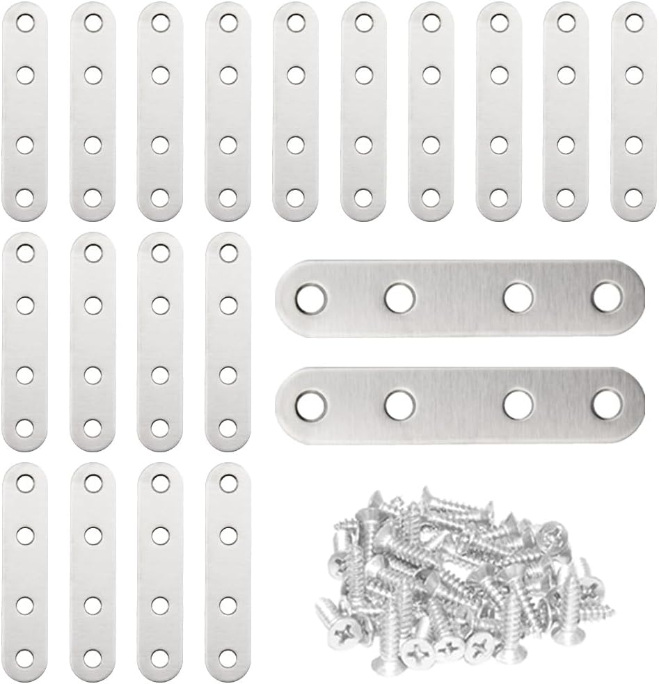 Thumbnail 6 de CEEYSEE Edelstahl Winkel 20x20mm – 20 Stück Eckwinkel mit Schrauben, 90°