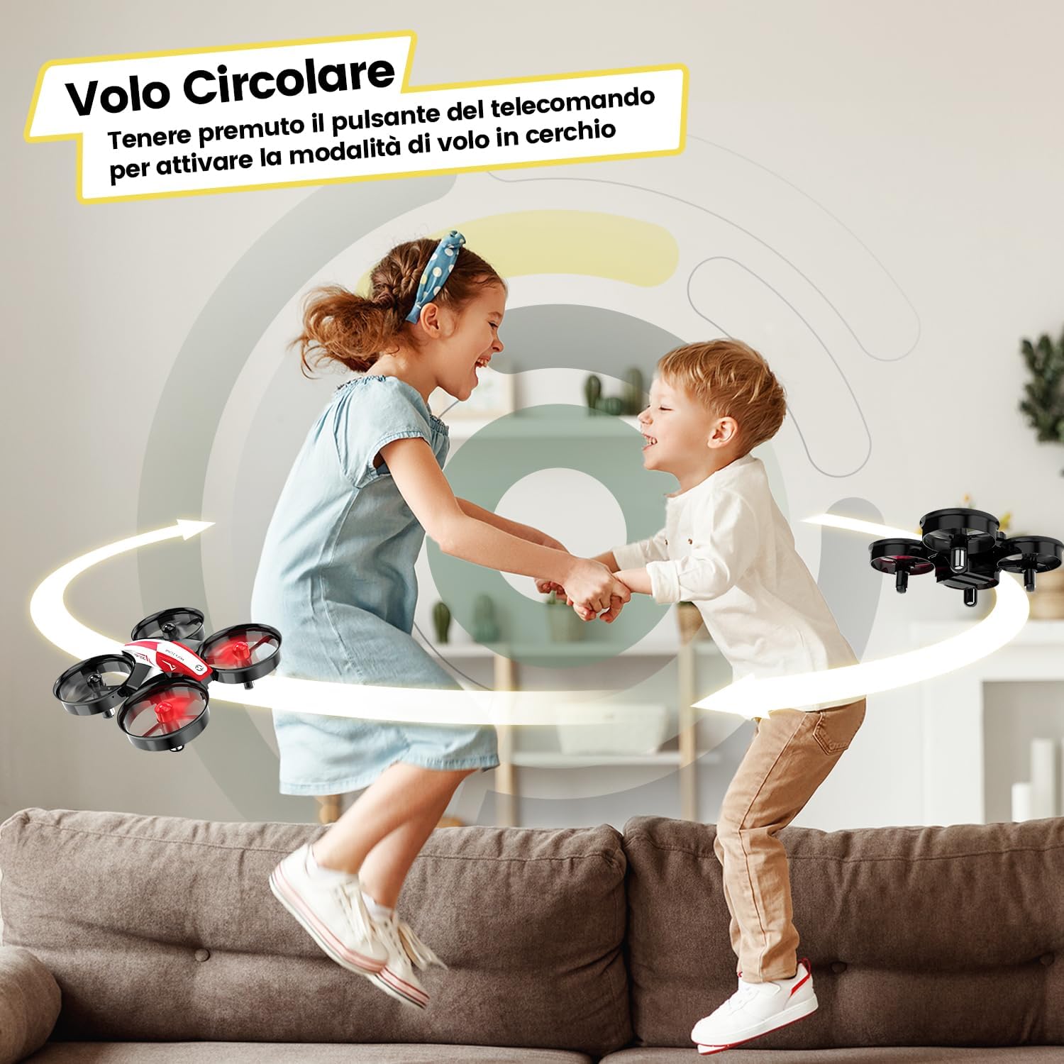 Detalle de Holy Stone HS210 Mini drone per bambini con flip 3D e batteria extra 🛸