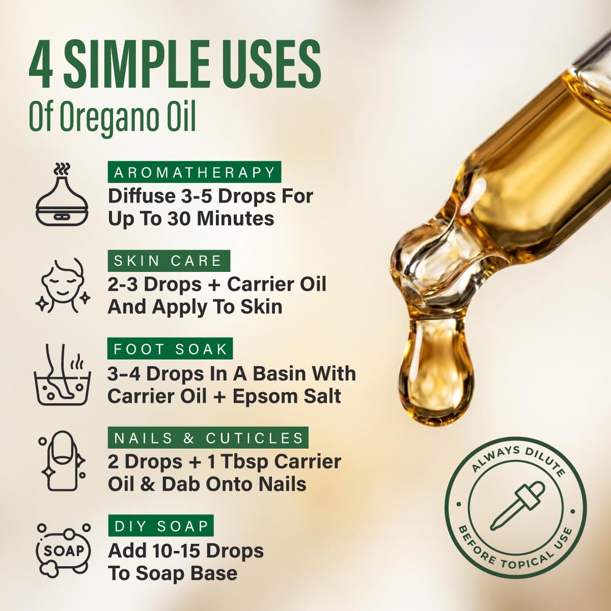 Detalle 2 de KUKKA Oregano Essential Oil 4 fl oz
