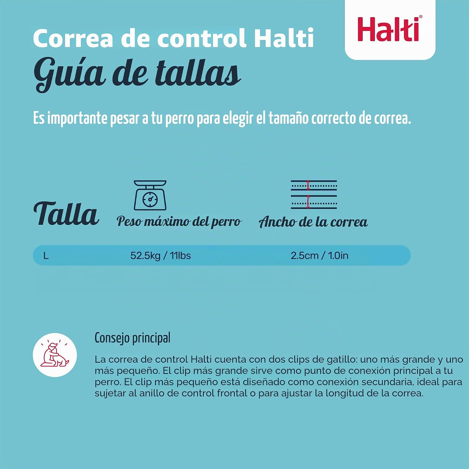 Detalle de Correa de Control para Perros Halti | 2 Metros