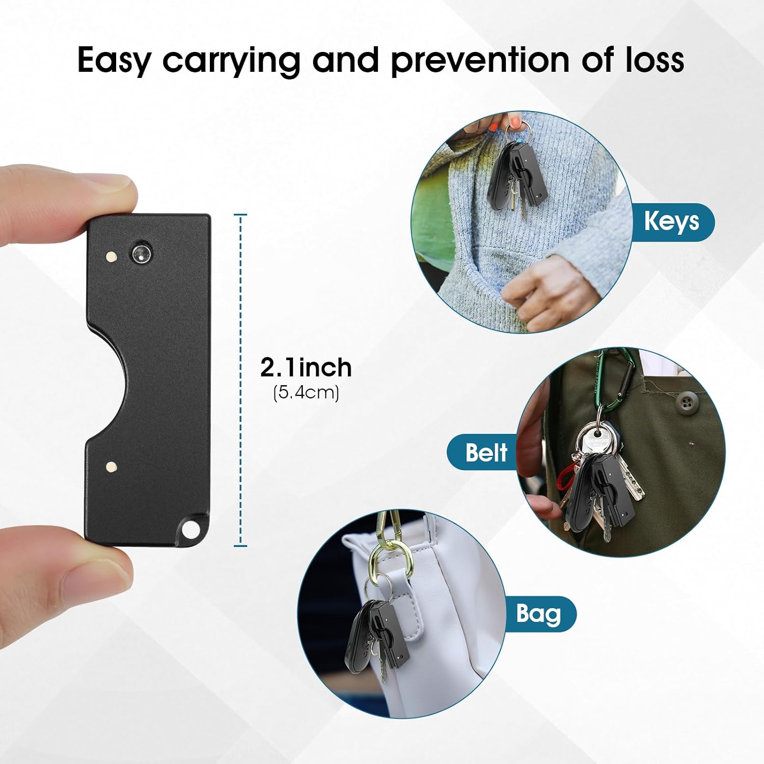 Thumbnail 4 de REEYEAR YubiKey 5C NFC対応アルミケース フリップスライド式・ブラック