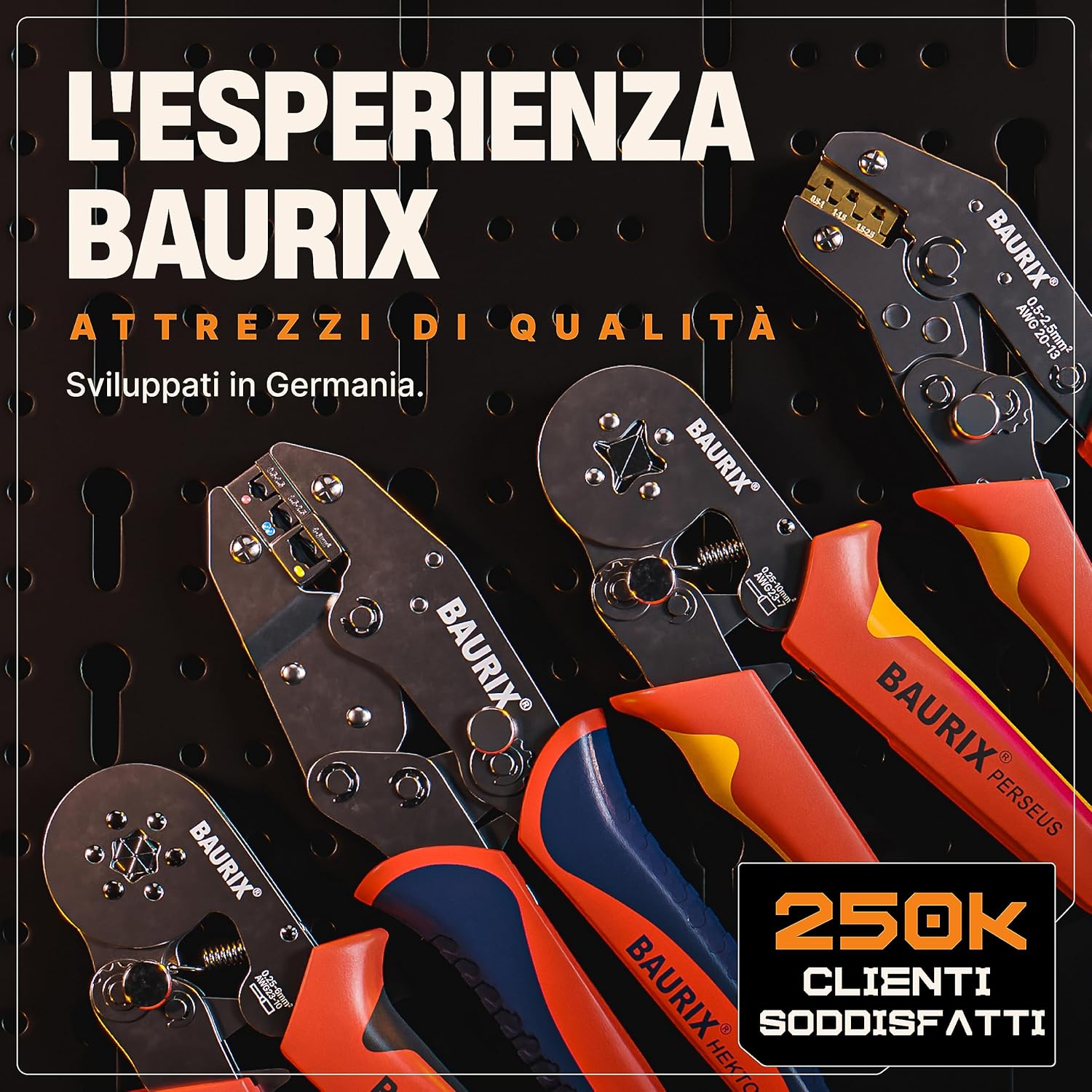 Thumbnail 6 de BAURIX Set Pinza Crimpatrice 300 pezzi ðŸ›