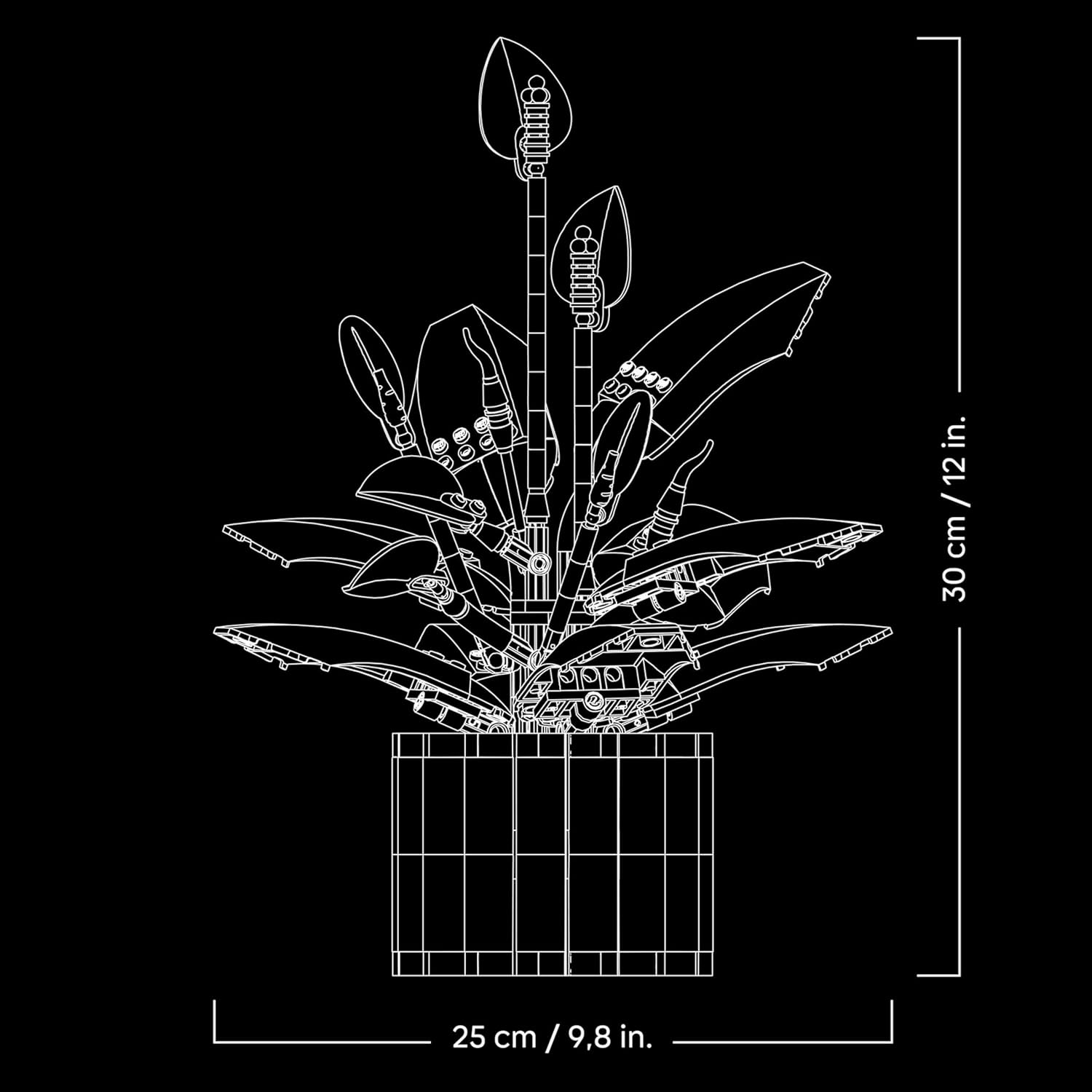 Thumbnail 6 de LEGO Botanicals Spatifillo (11504): decorazione floreale per adulti con vaso intercambiabile