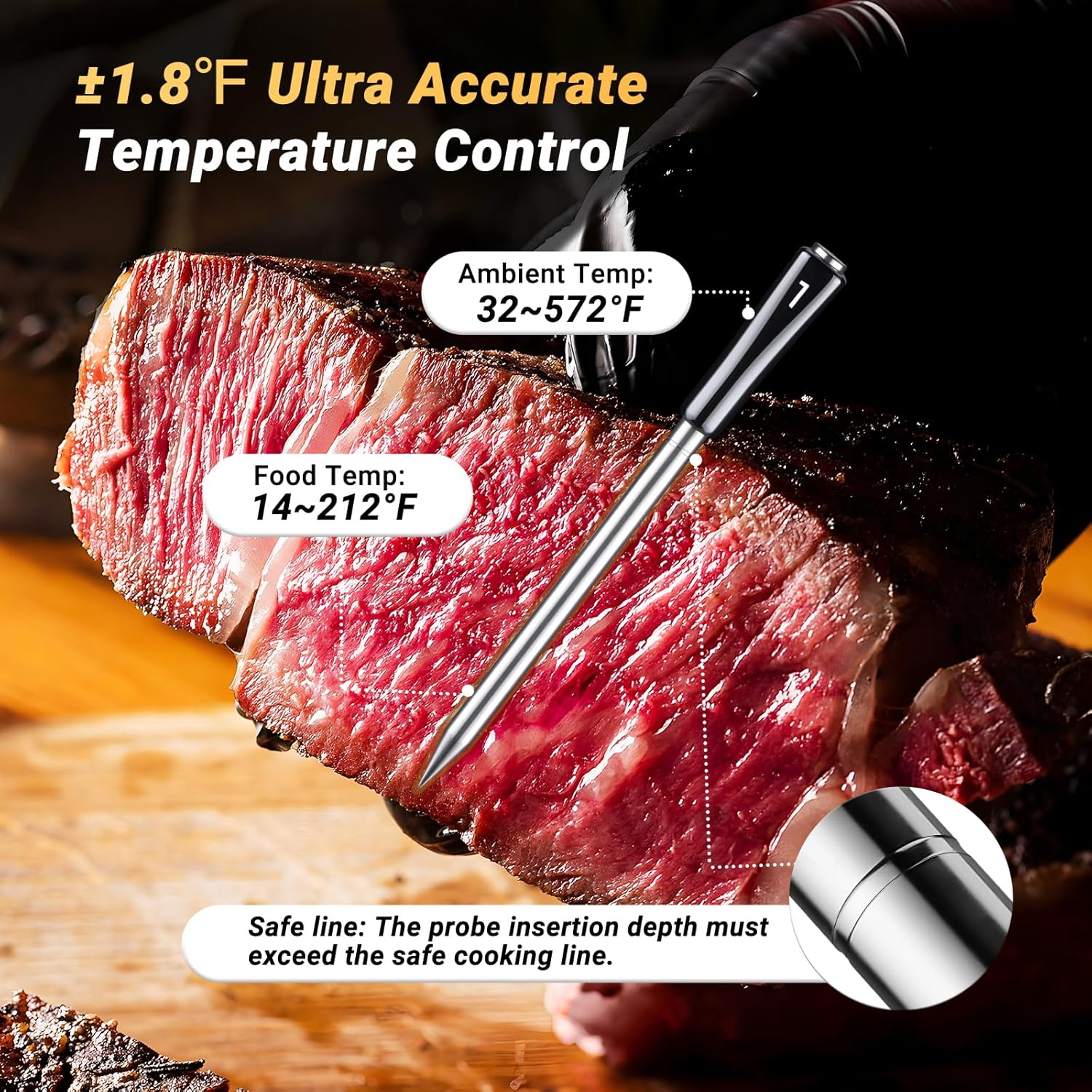 Thumbnail 3 de INKBIRD Wireless Meat Thermometer 4-Probe 🍖
