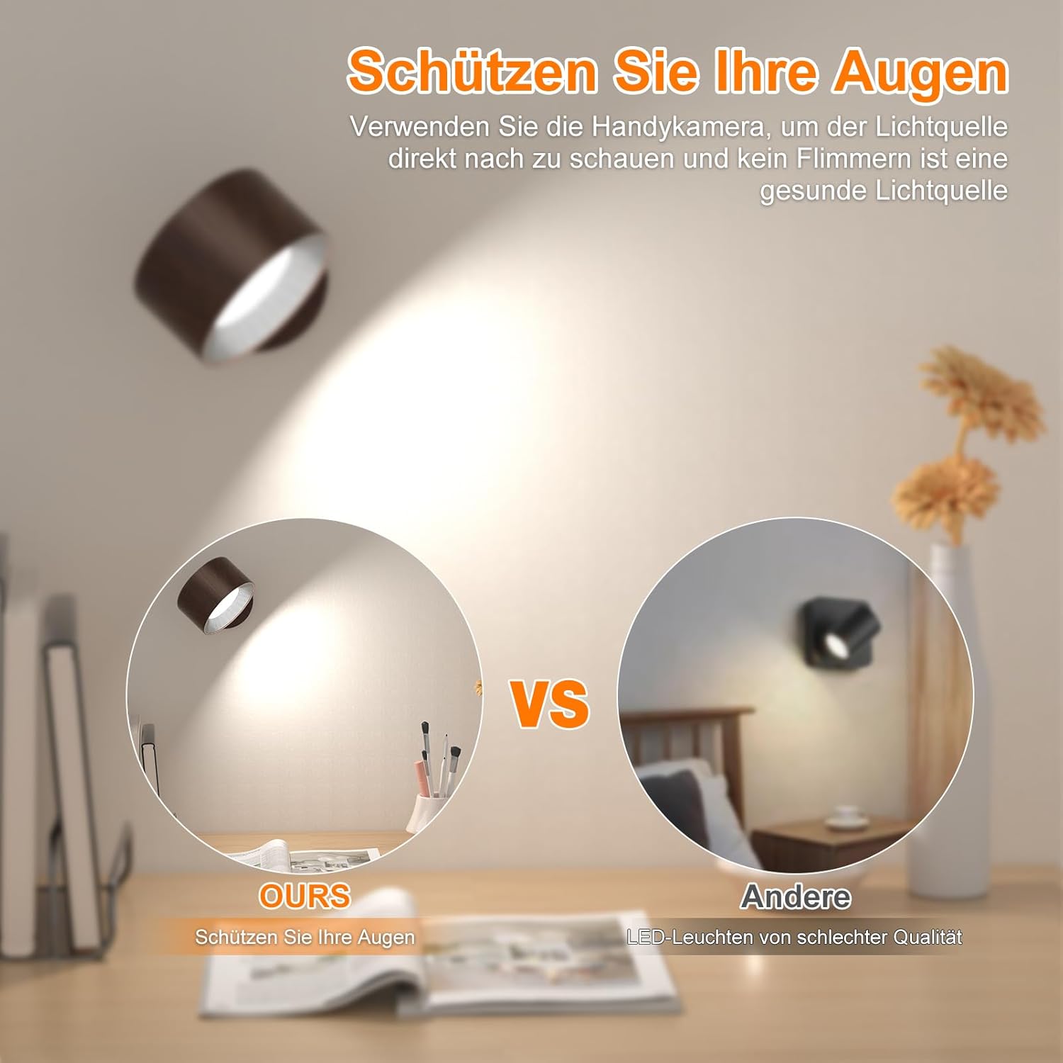 Thumbnail 4 de Amicool LED Wandleuchte 2 Stück