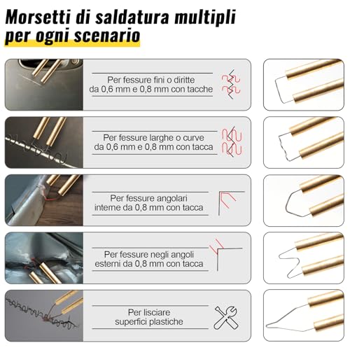 Detalle de Saldatrice per Plastica 170W 220V con 805 Punte in 7 Forme di-KAEFUYS
