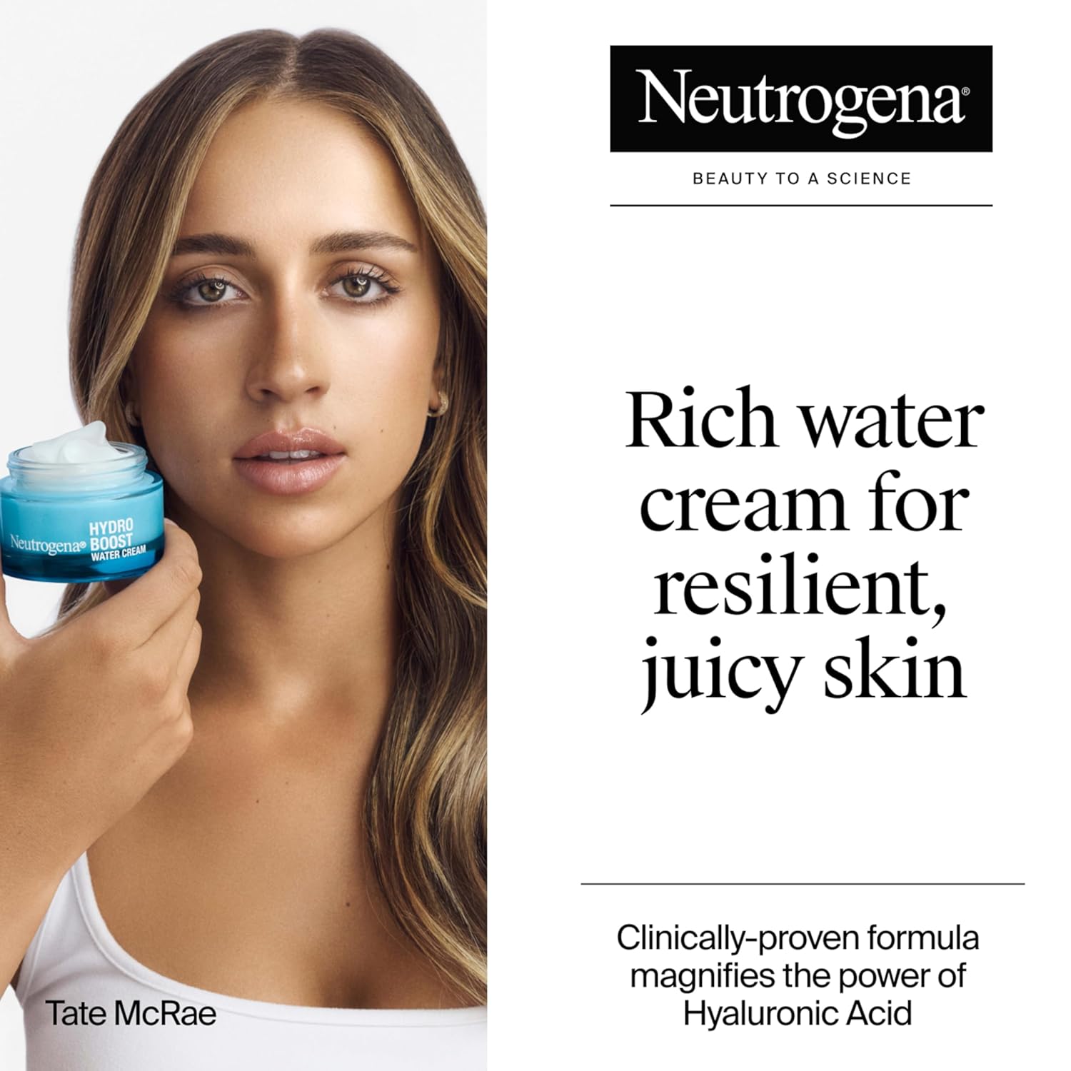 Detalle 2 de Neutrogena Hydro Boost Water Cream (72 Hr Hydration) + Trial Hydro Boost Hydrating Gel Cleanser Set