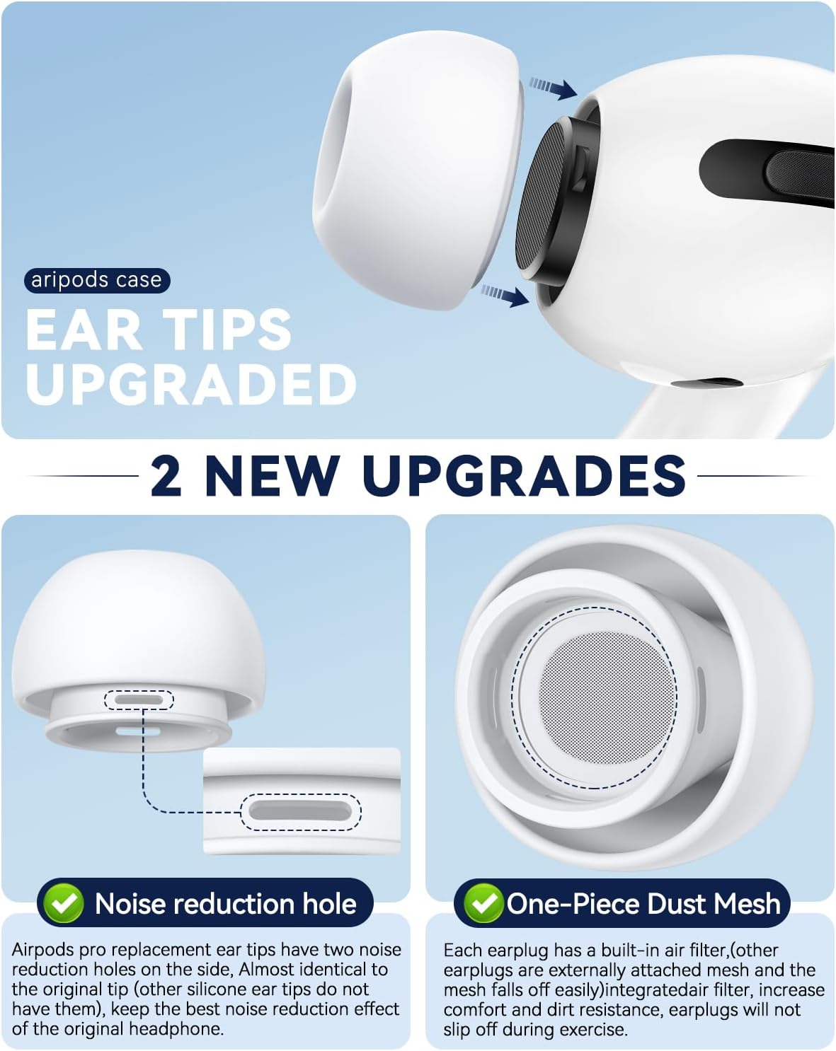 Thumbnail 4 de AirPods Pro Ear Tips 4 Pairs Replacement