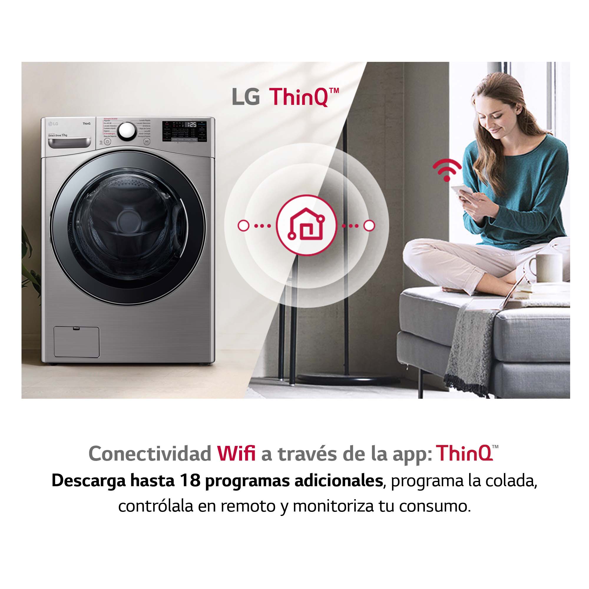 Thumbnail 6 de LG F1P1CY2T lavadora 17 kg 1.100 rpm eficiente