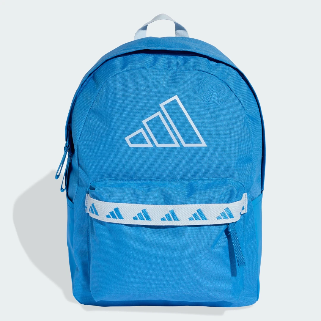 Detalle de Mochila con cinta Adidas Classic (azul) - compañera diaria de estilo y comodidad