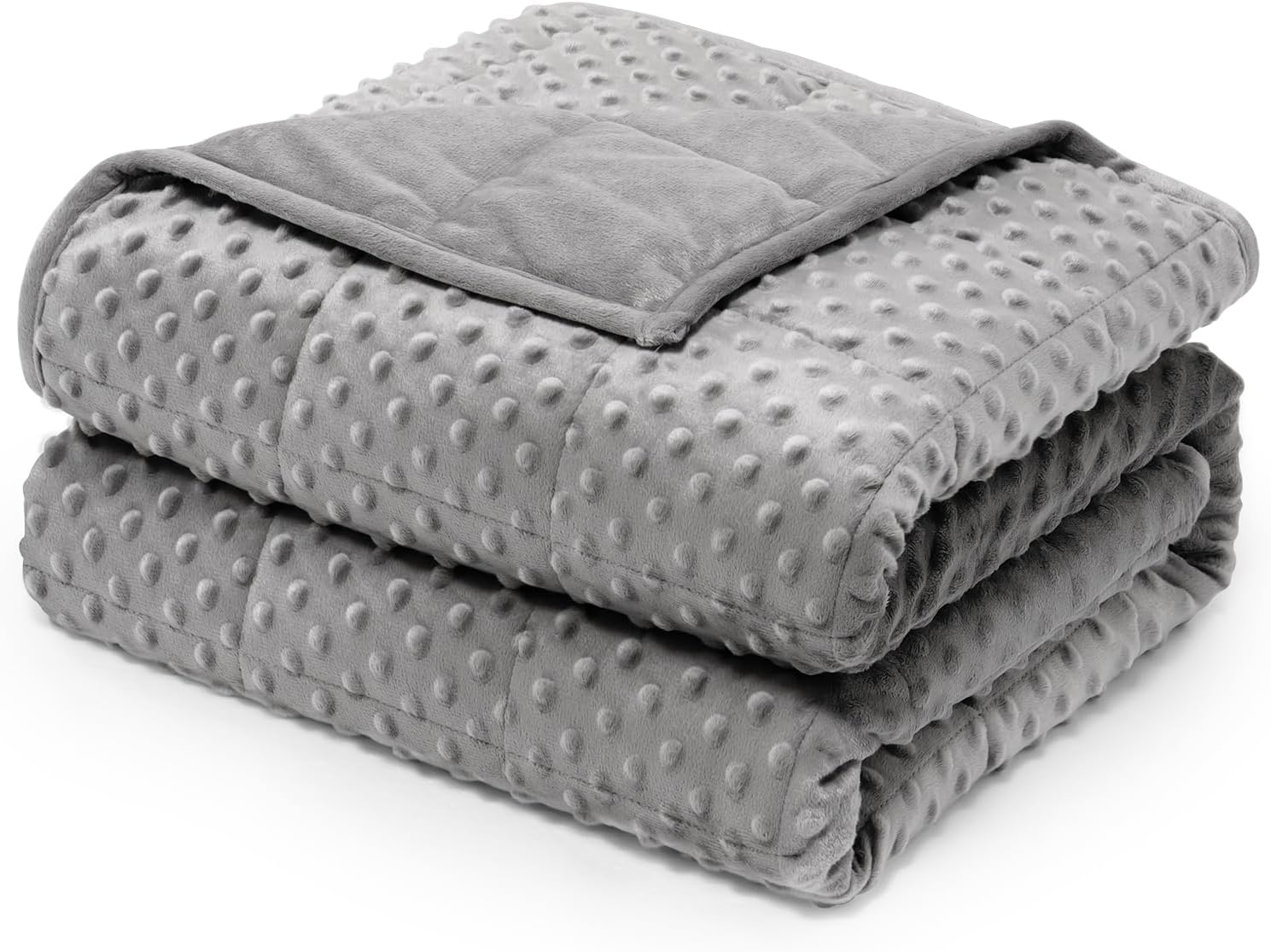 Detalle de Wemore Minky Dot Weighted Blanket 15 lb
