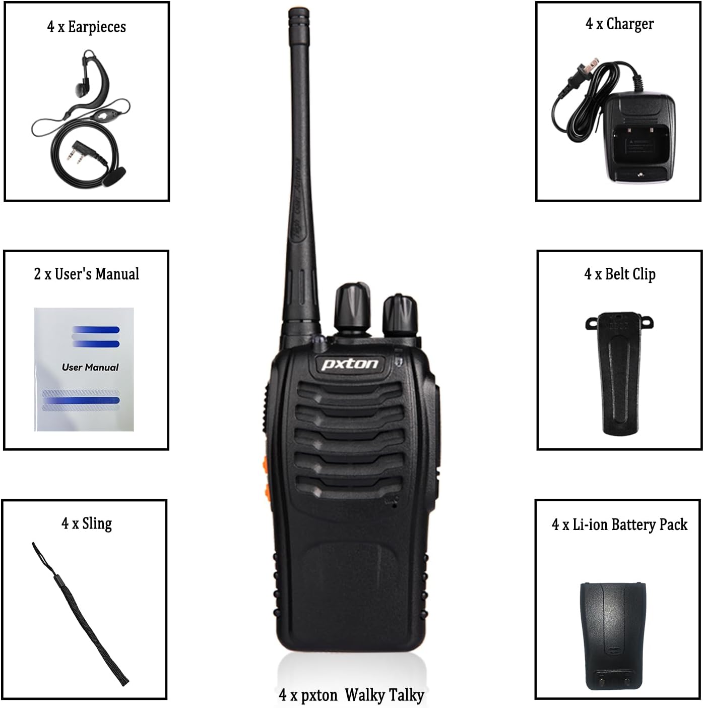 Detalle de Pxton Walkie-Talkies, 16 Channels