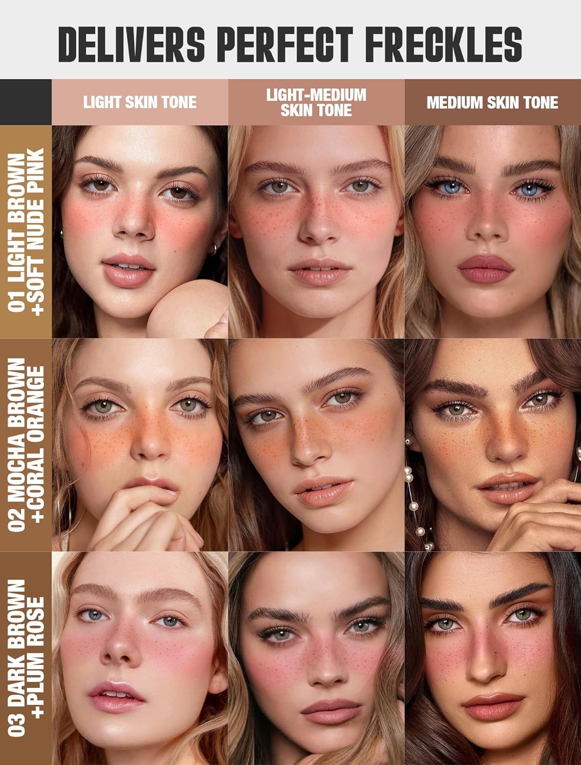 Detalle de Anglicolor Penna blush per lentiggini 2 in 1 (02 MOCHA) rosa tenue naturale