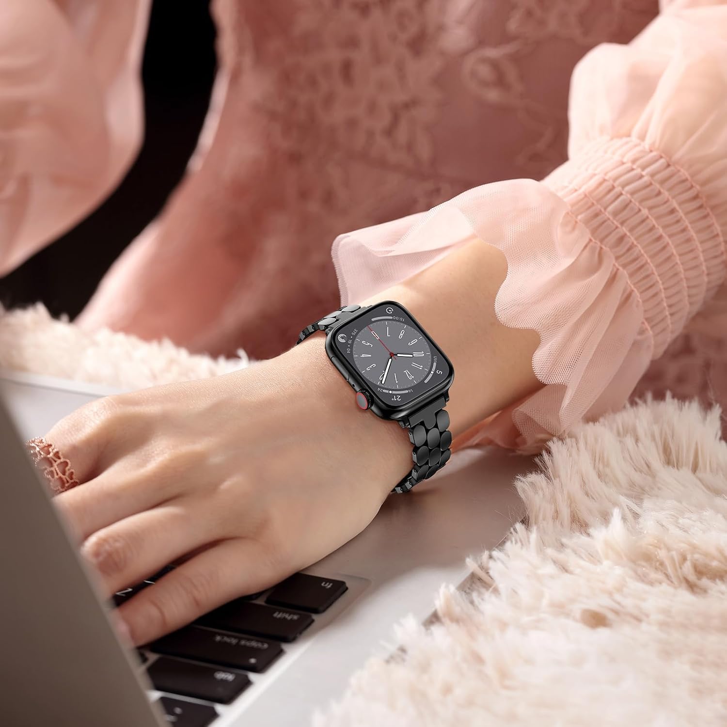 Thumbnail 3 de V.R.HOPE Slim Stainless steel Apple Watch strap
