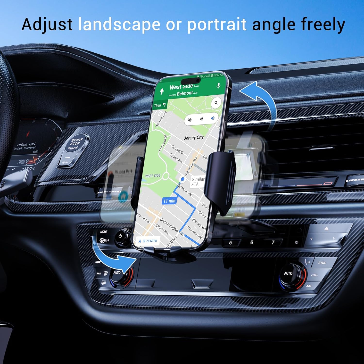 Detalle de VIIMAKE Car Phone Mount: Universal CD Slot Holder for 4–6.8 inch Smartphones