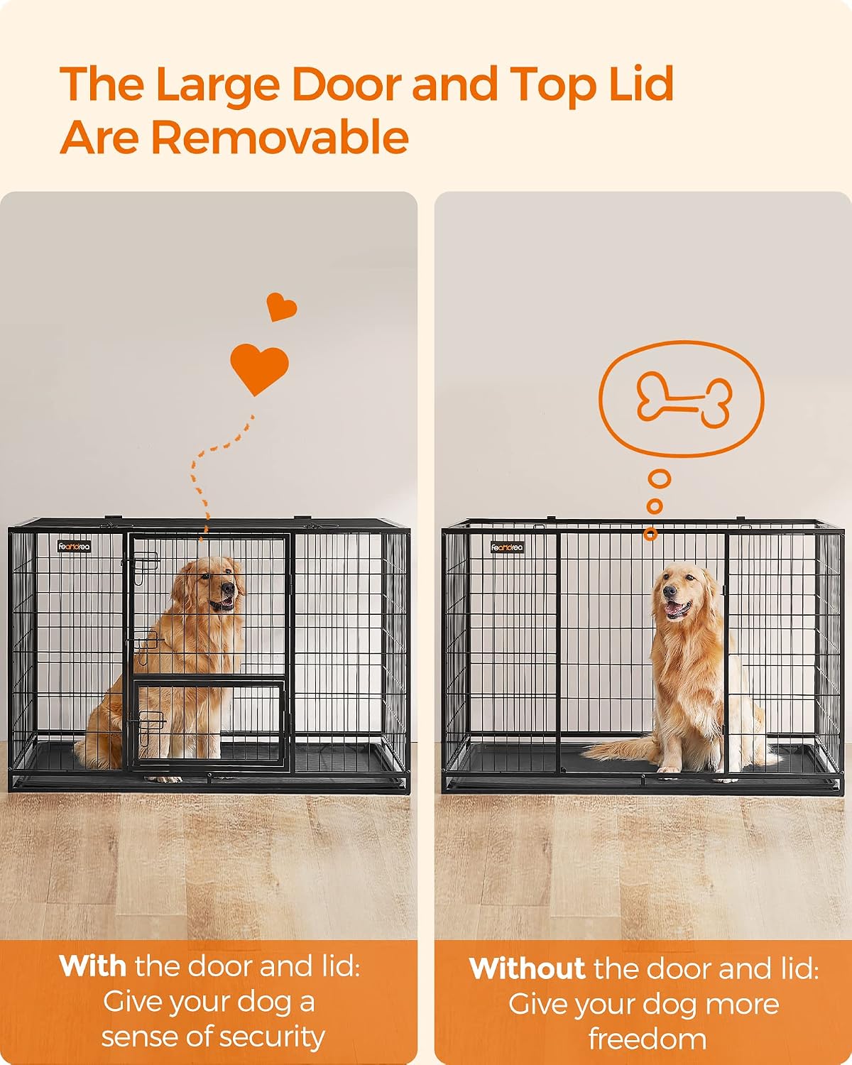 Thumbnail 6 de Feandrea Dog Crate, 48-Inch