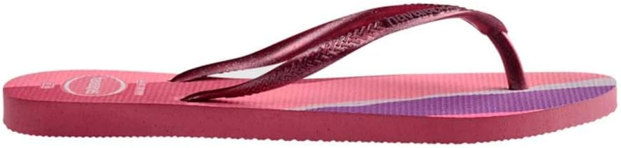Detalle de Havaianas Slim Palette Glow pour femme – tongs confort en caoutchouc antidérapant