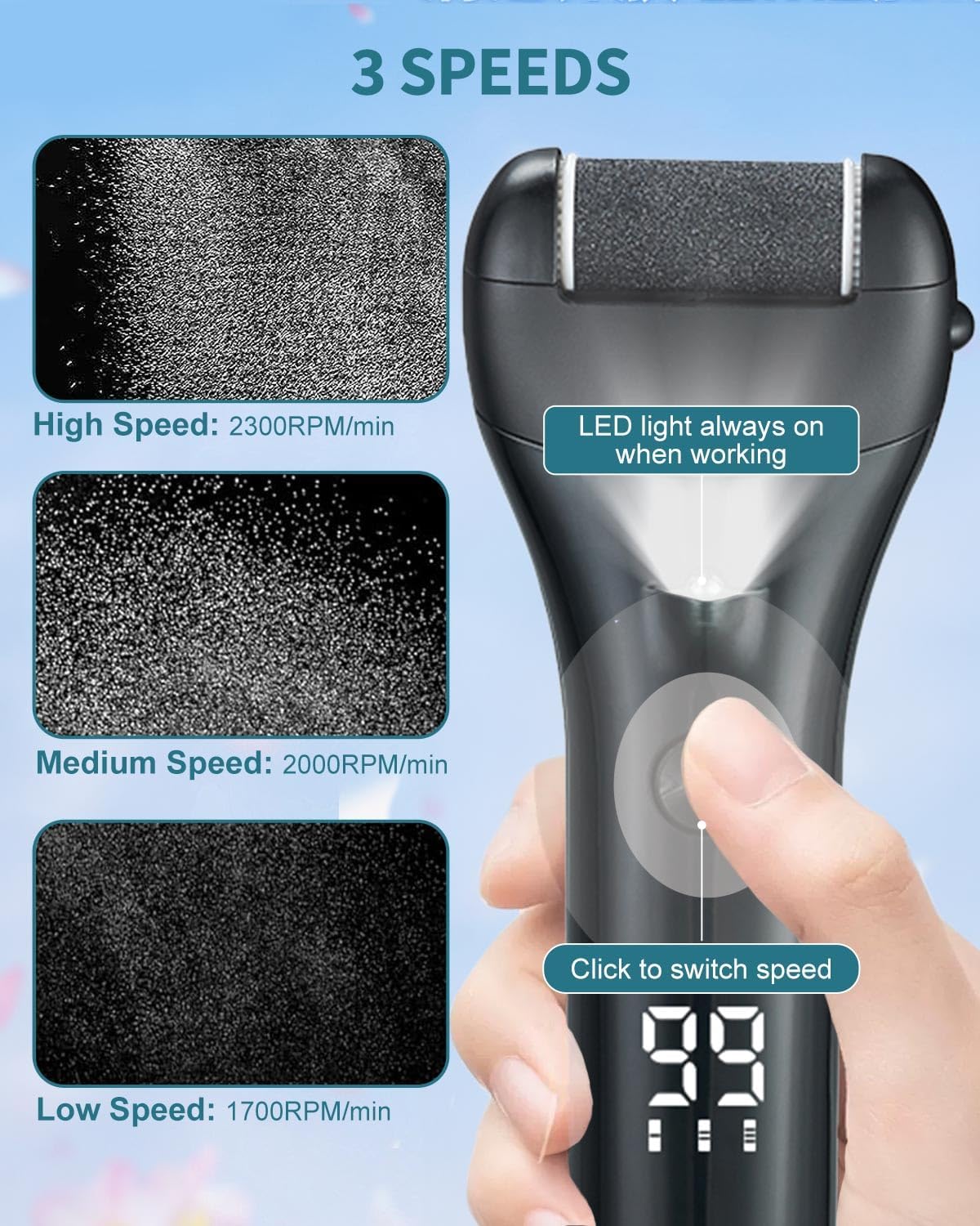 Thumbnail 3 de 15 in 1 Electric Foot File for Hard Skin