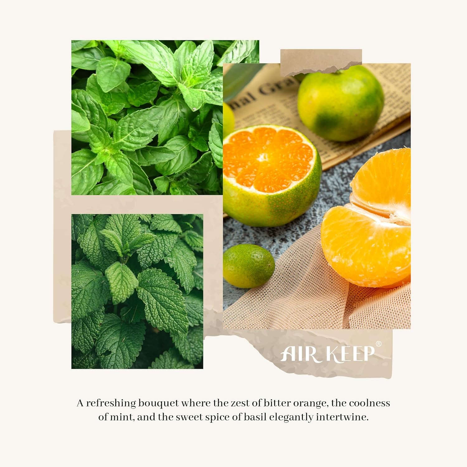 Thumbnail 1 de Airkeep Lime Basil Raumduft 100 ml mit 8 Duftstäbchen – langanhaltende Frische & stilvolle Deko
