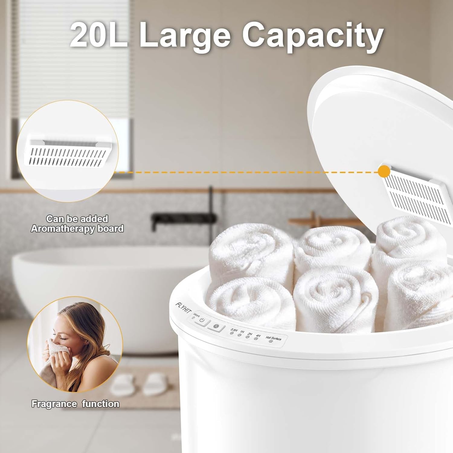 Thumbnail 3 de FLYHIT Large Towel Warmer 40"X70"