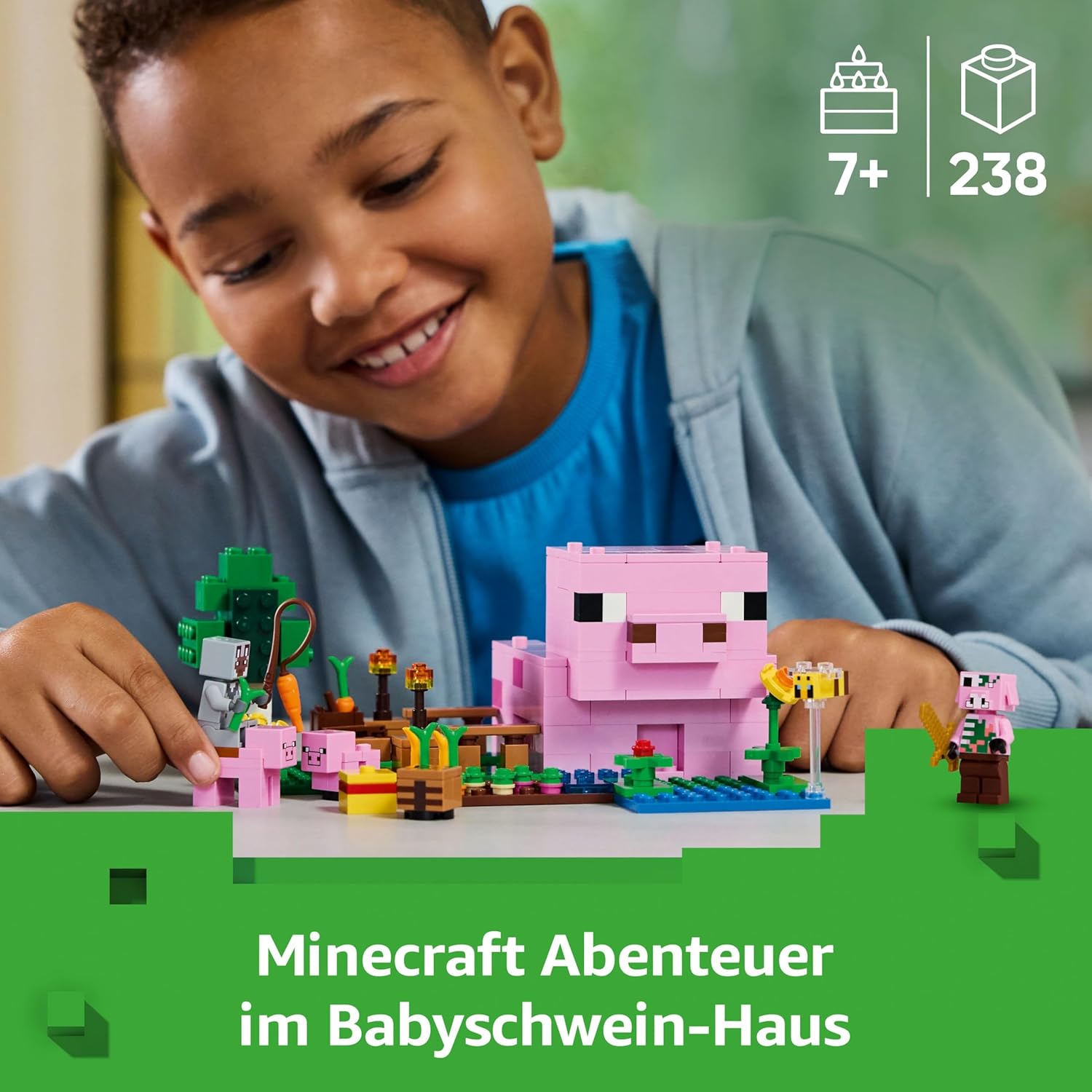 Thumbnail 1 de LEGO Minecraft Das Babyschwein-Haus (21268) – Interaktives Spielset für Minecraft-Fans ab 7 Jahren
