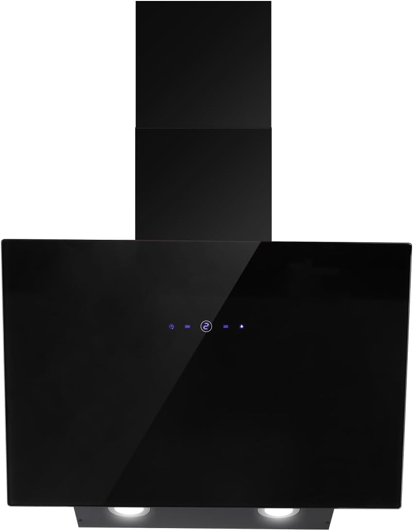 Thumbnail 6 de SNDOAS Dunstabzugshaube 60 cm – 550 m³/h, Abluft/ Umluft, inkl. Aktivkohlefilter, Energieeffizienz A++, Schwarz
