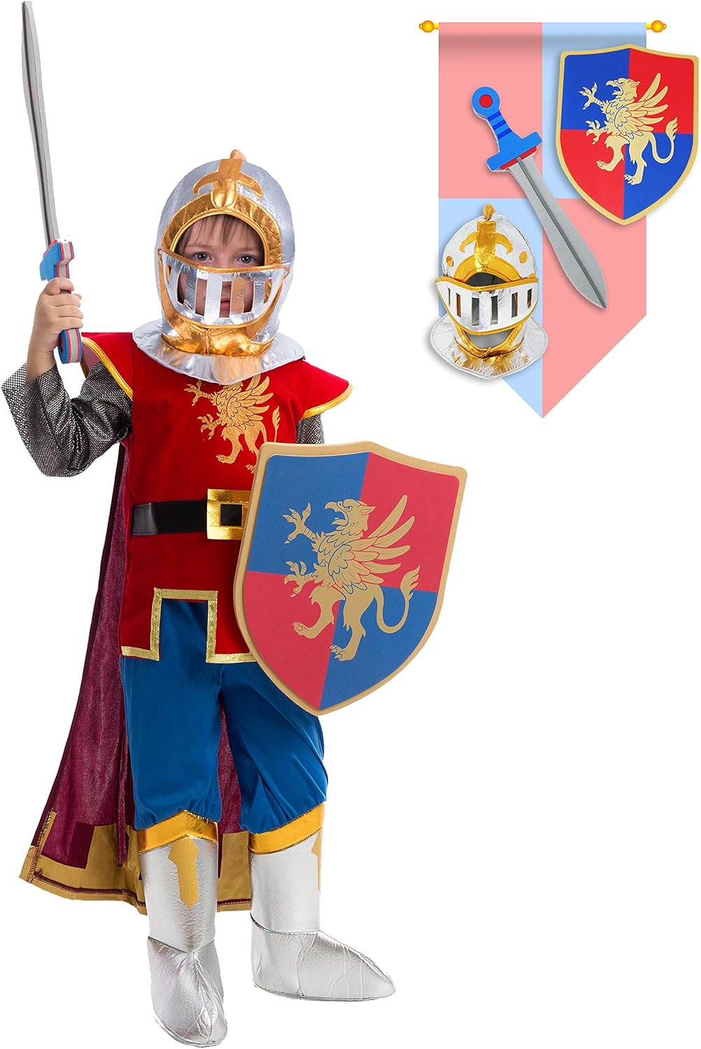 Detalle de Spooktacular Creations Knight Costume Small
