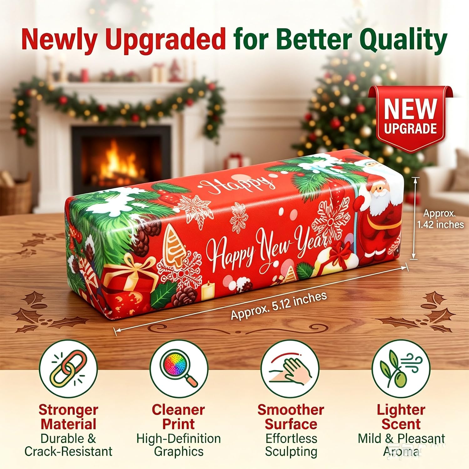 Detalle 2 de SUNOWE Christmas Butter Squishy Set, 3-Pack Slow-Rebound Fidget Toys