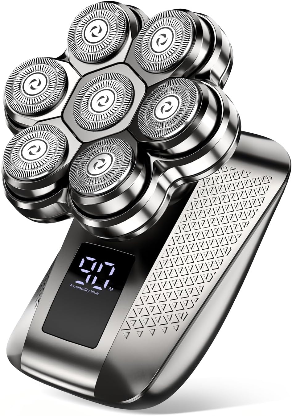 Detalle de TEPOTZ 7D Head Shaver for Bald Men – 5-in-1 Wet & Dry Grooming Kit