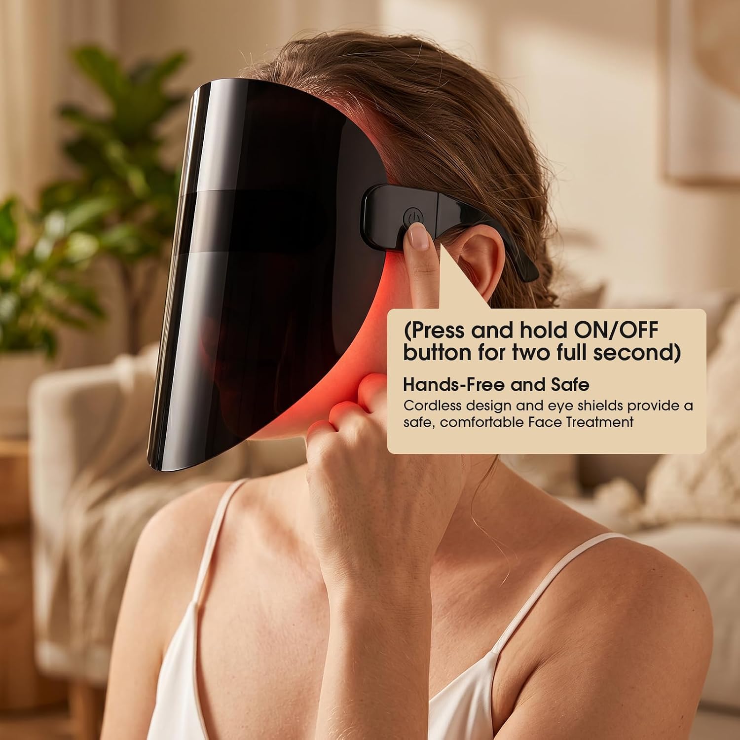 Thumbnail 5 de Hangsun LED Light Therapy Face Mask Cordless Red & Blue Light with 850nm Near-Infrared