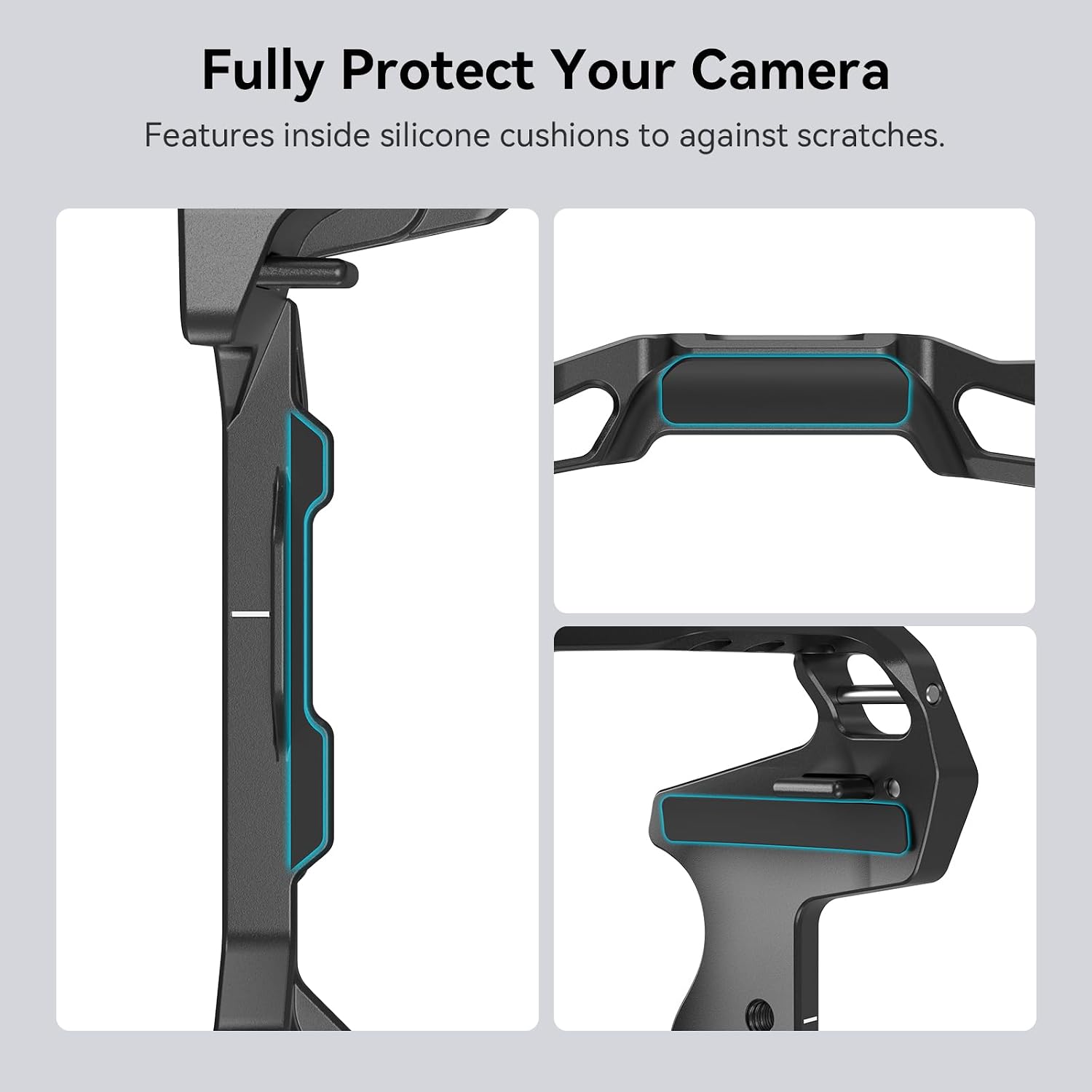 Detalle de SmallRig Camera Cage 3464 for Canon EOS R5/R6/R5 C/R6 Mark II with BG-R10 Battery Grip