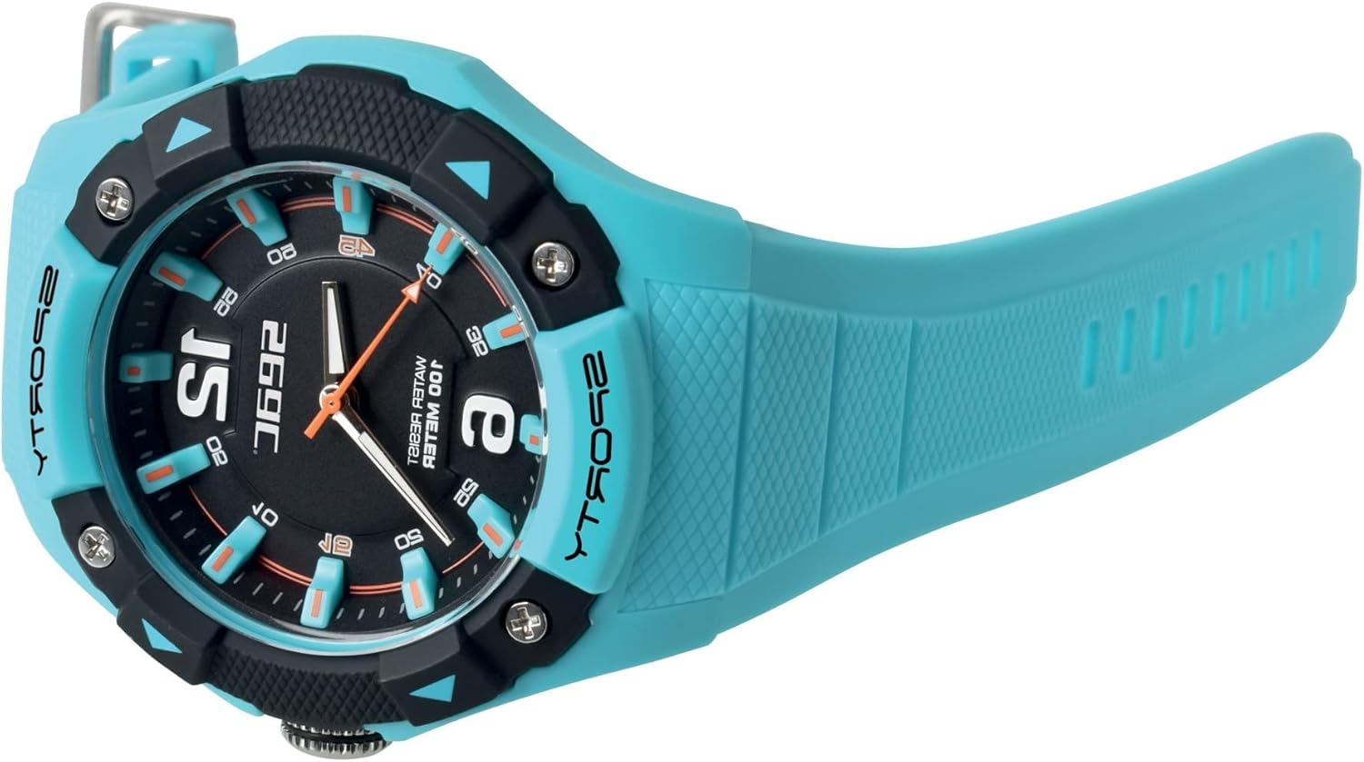Detalle de SEAC Sporty Montre Lifestyle étanche 100 MT – Bracelet gomme adulte unisexe