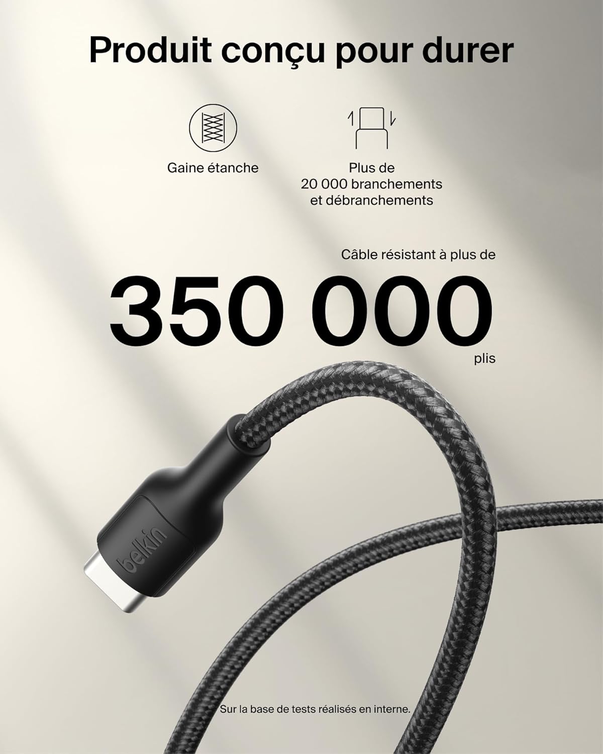Thumbnail 3 de Belkin Gaming Câble USB-C vers USB-C 60 W 2 m