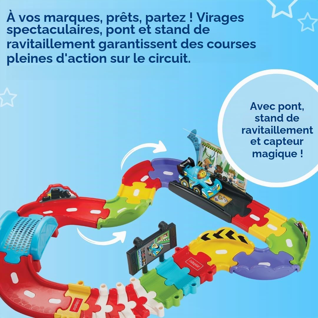 Detalle 2 de VTech Tut Tut Baby Flitzer Kleine racebaan met magische sensor en geluiden