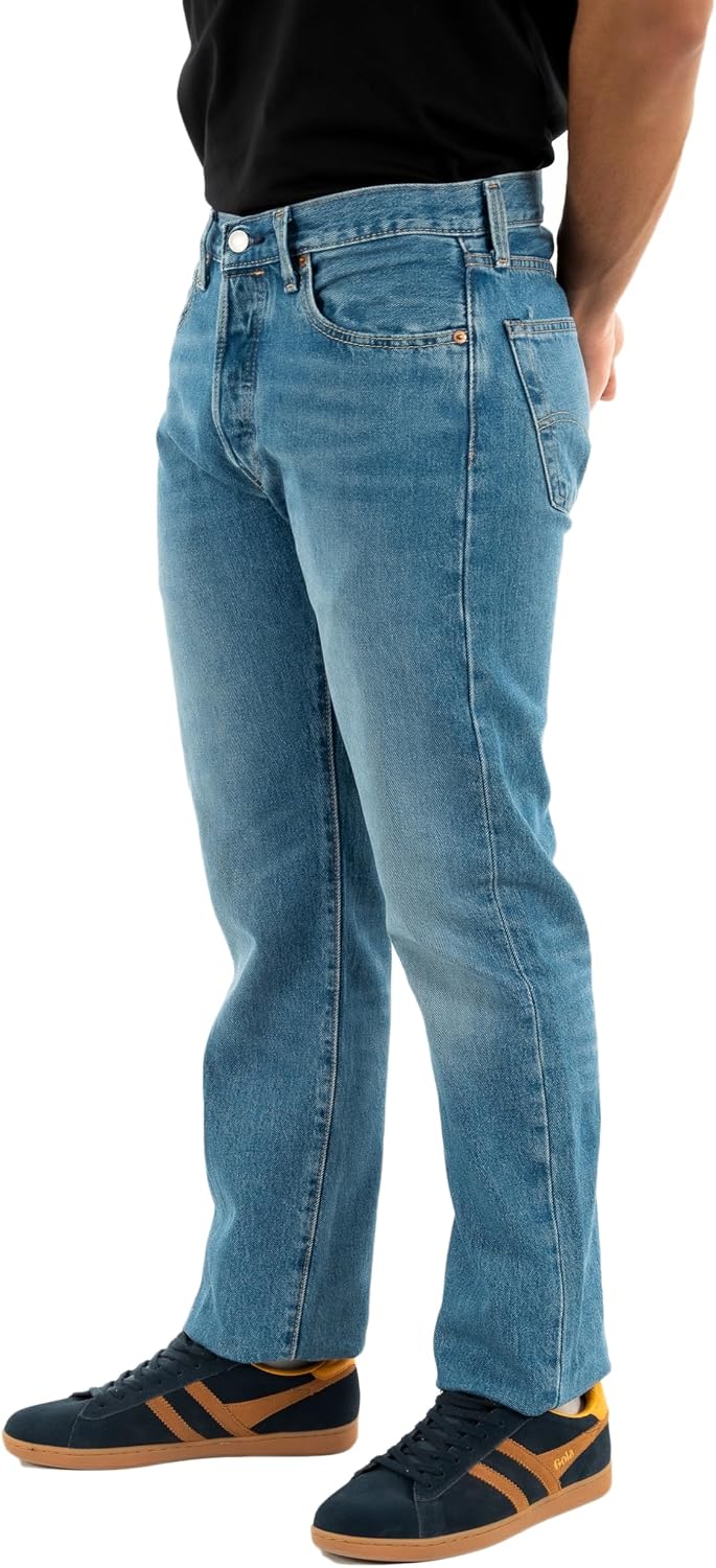 Detalle de Levi's Hombre 501 Original Fit Vaqueros – Regular/Resistente, 31W x 32L (Chemicals)