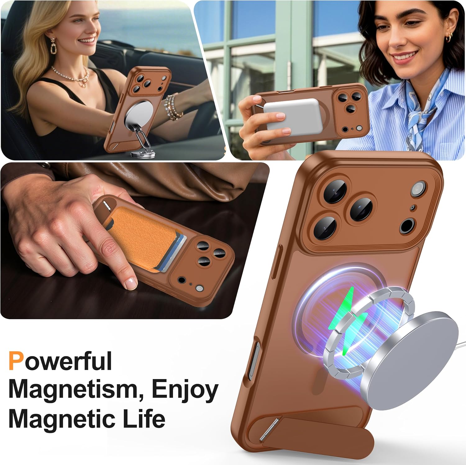 Thumbnail 4 de AMILIFECASES iPhone 18 Pro Case with MagSafe, Kickstand and Camera Protection